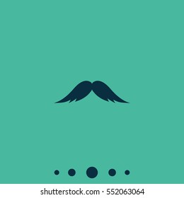 Mustache icon. Flat illustration.