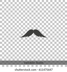 Mustache icon. Flat illustration.