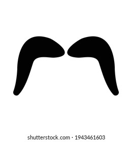 Icono de bigote para proyectos de diseño gráfico