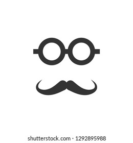Mustache icon graphic design template vector isolated