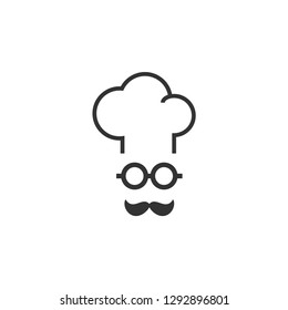 Mustache icon graphic design template vector isolated