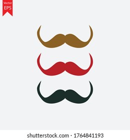 Schnurrbart-Symbol. hochwertige Vektorsymbole, grafische Elemente.