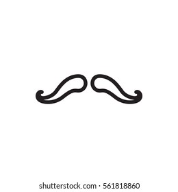 mustache icon illustration isolated vector sign symbol