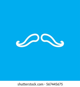mustache icon illustration isolated vector sign symbol