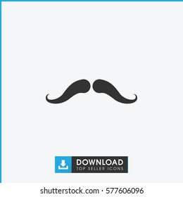 mustache icon illustration isolated vector sign symbol