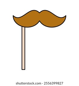 mustache Icon illustration perfect for designs related to circus and carnival themes