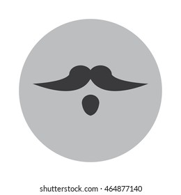 Mustache icon illustration  vector isolated sign symbol