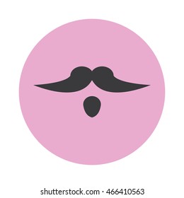 Mustache icon illustration  vector isolated sign symbol