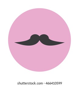 Mustache icon illustration  vector isolated sign symbol