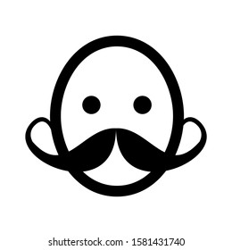 mustache icon isolated sign symbol vector illustration - high quality black style vector icons

