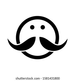 mustache icon isolated sign symbol vector illustration - high quality black style vector icons
