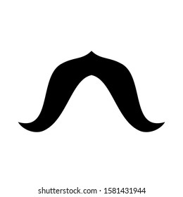 mustache icon isolated sign symbol vector illustration - high quality black style vector icons
