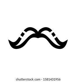 mustache icon isolated sign symbol vector illustration - high quality black style vector icons

