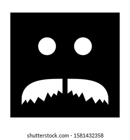 mustache icon isolated sign symbol vector illustration - high quality black style vector icons
