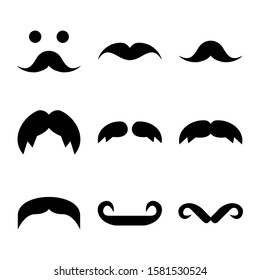 mustache icon isolated sign symbol vector illustration - Collection of high quality black style vector icons
