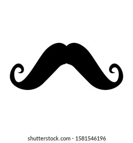 mustache icon isolated sign symbol vector illustration - high quality black style vector icons
