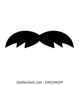 mustache icon isolated sign symbol vector illustration - high quality black style vector icons
