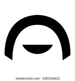 mustache icon isolated sign symbol vector illustration - high quality black style vector icons
