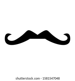mustache icon isolated sign symbol vector illustration - high quality black style vector icons
