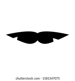 mustache icon isolated sign symbol vector illustration - high quality black style vector icons
