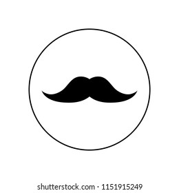 Mustache icon, logo