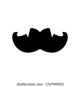 mustache  icon or logo isolated sign symbol vector illustration - high quality black style vector icons
