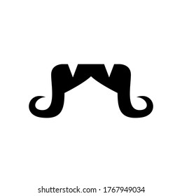 mustache  icon or logo isolated sign symbol vector illustration - high quality black style vector icons
