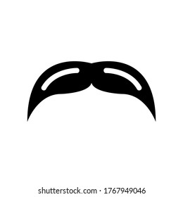 mustache  icon or logo isolated sign symbol vector illustration - high quality black style vector icons
