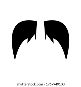 mustache  icon or logo isolated sign symbol vector illustration - high quality black style vector icons
