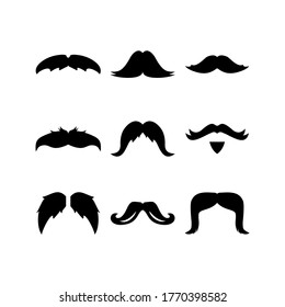 mustache icon or logo isolated sign symbol vector illustration - Collection of high quality black style vector icons
