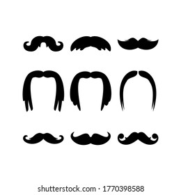 mustache icon or logo isolated sign symbol vector illustration - Collection of high quality black style vector icons
