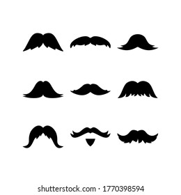 mustache icon or logo isolated sign symbol vector illustration - Collection of high quality black style vector icons

