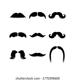 mustache icon or logo isolated sign symbol vector illustration - Collection of high quality black style vector icons
