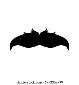 mustache icon or logo isolated sign symbol vector illustration - high quality black style vector icons
