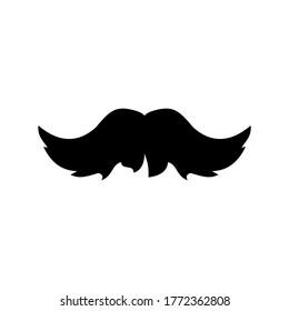 mustache icon or logo isolated sign symbol vector illustration - high quality black style vector icons

