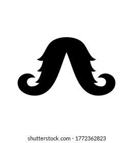 mustache icon or logo isolated sign symbol vector illustration - high quality black style vector icons
