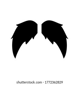 mustache icon or logo isolated sign symbol vector illustration - high quality black style vector icons
