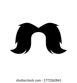 mustache icon or logo isolated sign symbol vector illustration - high quality black style vector icons
