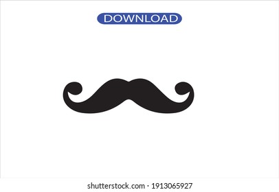 mustache icon or logo isolated sign symbol vector illustration - high quality black style vector icons.