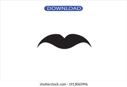 mustache icon or logo isolated sign symbol vector illustration - high quality black style vector icons.