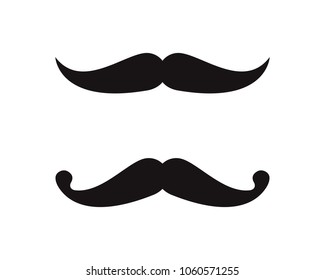 Mustache icon Logo template vector illustration design