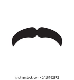mustache icon logo vector design template