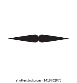 mustache icon logo vector design template