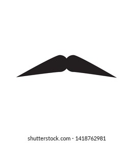 mustache icon logo vector design template