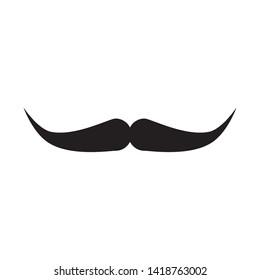 mustache icon logo vector design template