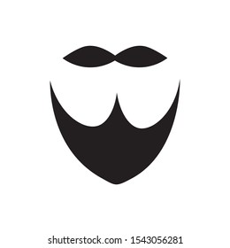 mustache icon logo vector design 