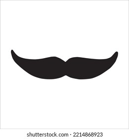 mustache icon logo vector design