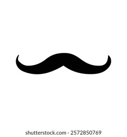 Mustache Icon. Male Symbol. Face Decorations For Parties. Vector illustration.