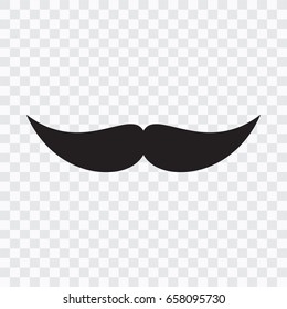 mustache icon on a transparent background