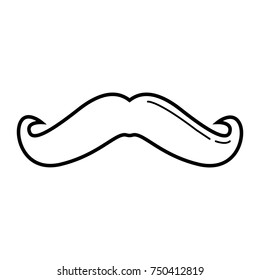 mustache icon outline